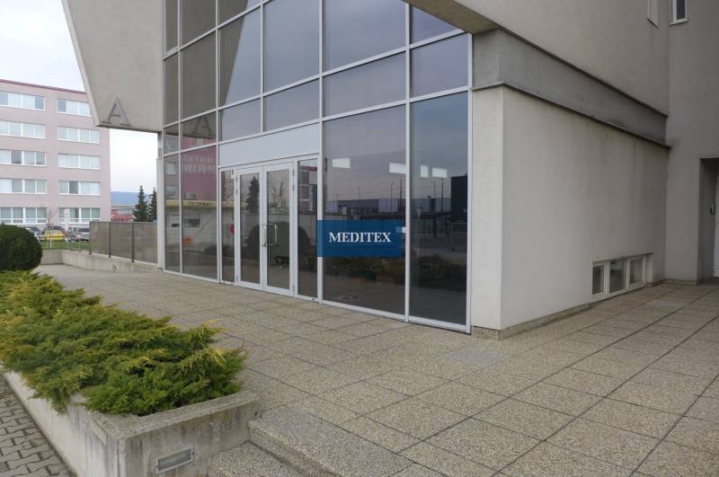 The exterior of commercial premises on Stará Vajnorská in Bratislava - Nové Mesto.