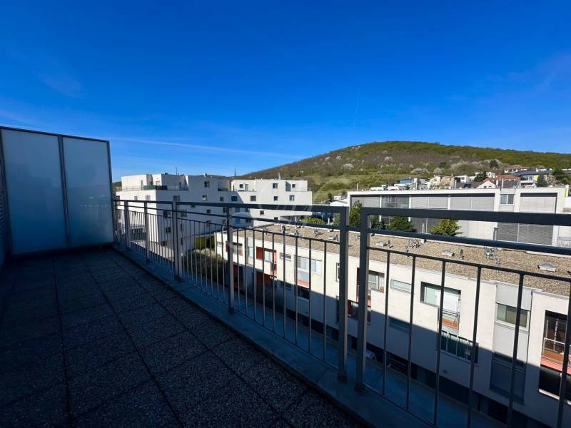 View from the terrace of a 4-room apartment on Rubínová Street in Bratislava - Ružinov.