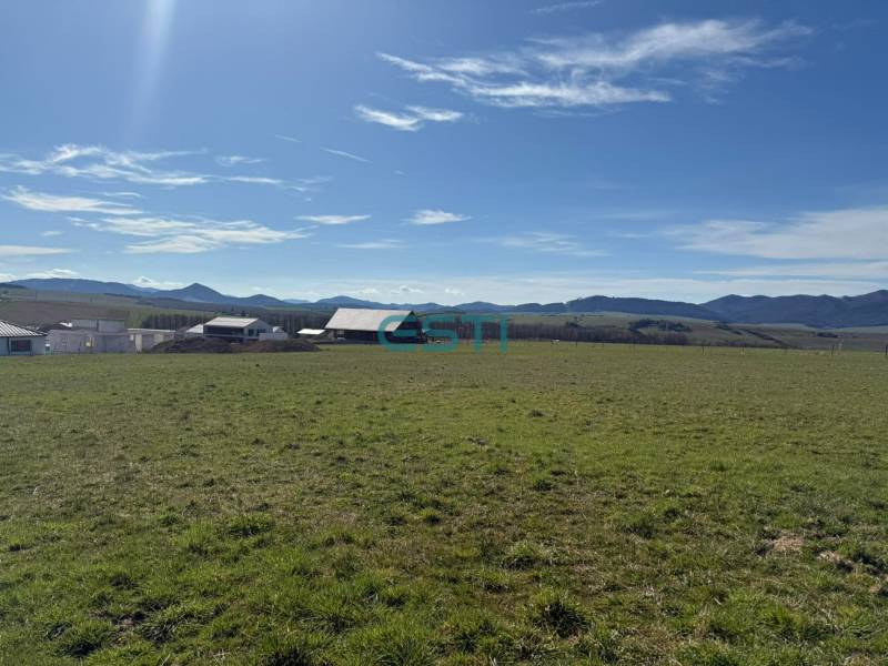 A view of residential plots in Stránske on Borie Street, with a panorama of the landscape.