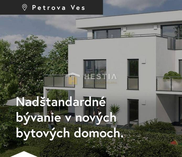 Modern apartment buildings in Petrova Ves offer superior living and 3-room apartments.