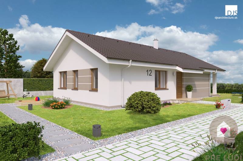 A family house on Karasova Street in Senec with a well-maintained garden and pathways.