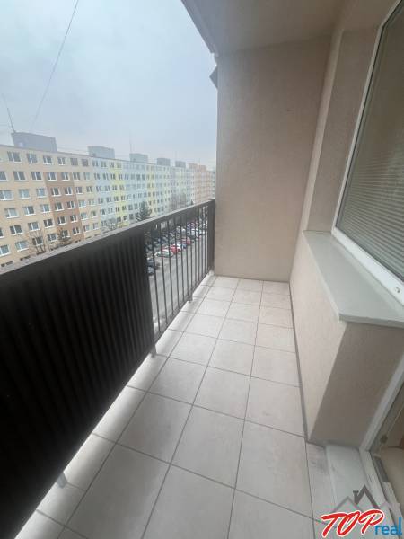 Balcony in a studio apartment on Postupimská Street, Košice - Dargovských hrdinov district.