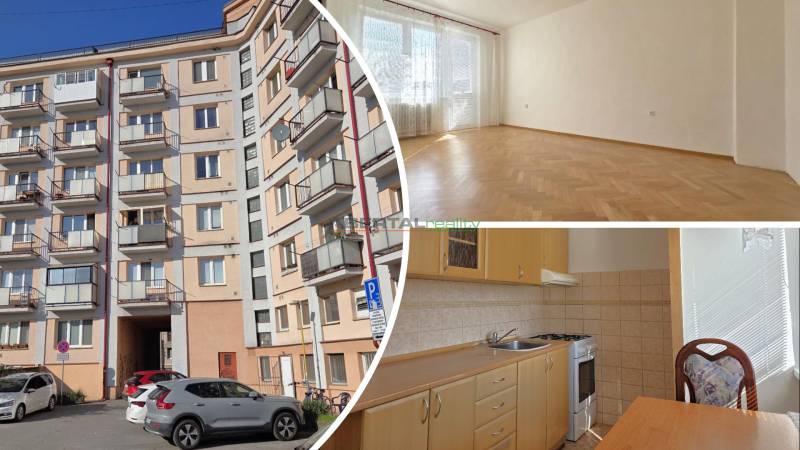 Apartment complex on ČSA in Košice with a view of a 3-room apartment. Floor with wooden decor.