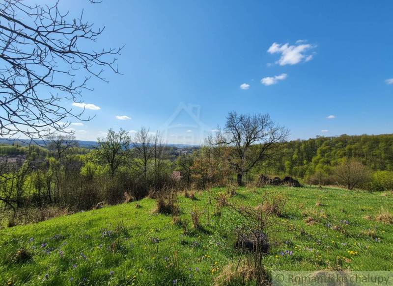 The landscape in Krupina with a blooming meadow suitable for plots - housing with a panoramic view.
