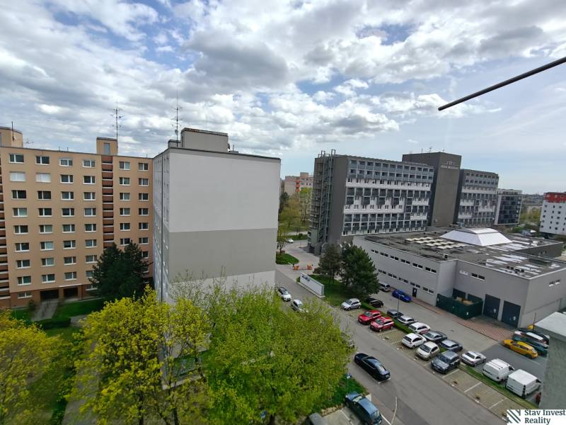 Apartment buildings and greenery on Jašíkova Street in Bratislava - Ružinov.