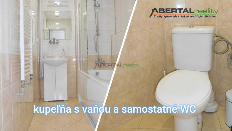 Predaj. 2i byt, Mariánska , Staré mesto, Bratislava, kúpeľňa a somostatné WC.JPG