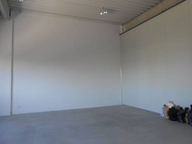 Empty hall with light walls and floor, Warehouses and halls.