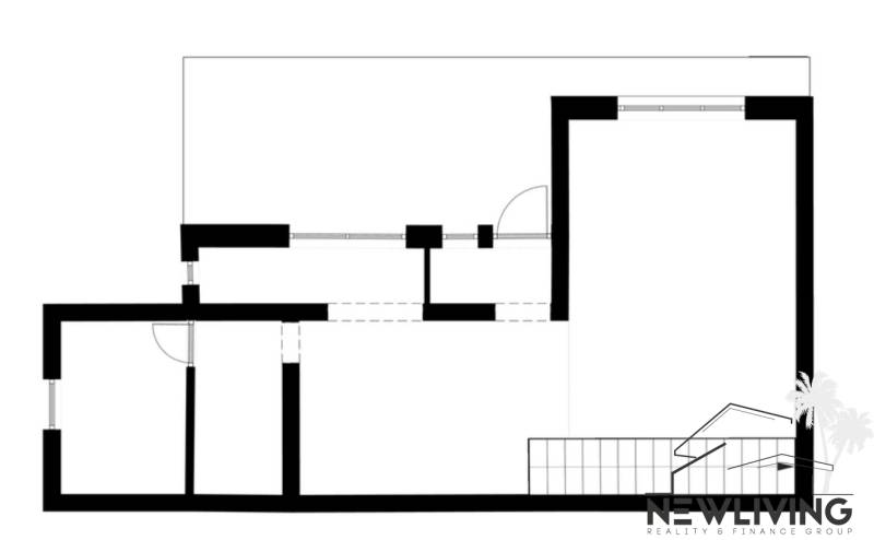 Interior design of a family house with efficient room layout.