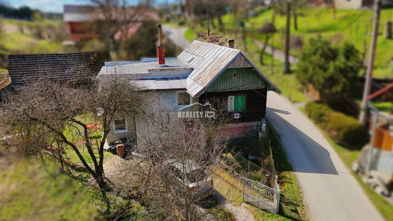 A family house in Petrovce with a garden and a metal roof by a country road.