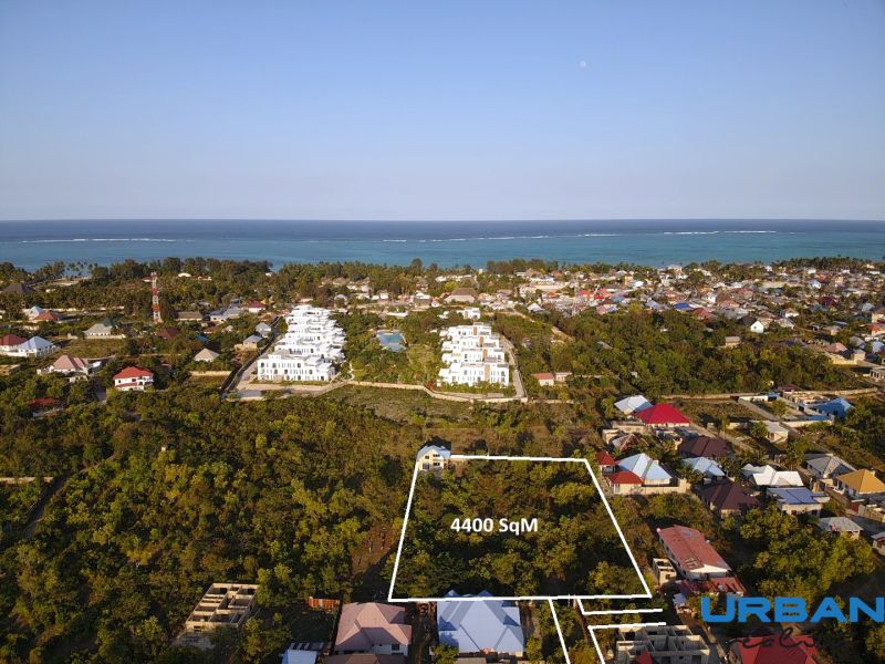 Commercial plots in Paje in Unguja South, with sea views and greenery.