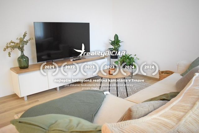 Living room with wood-patterned flooring and a TV in a 2-room apartment.