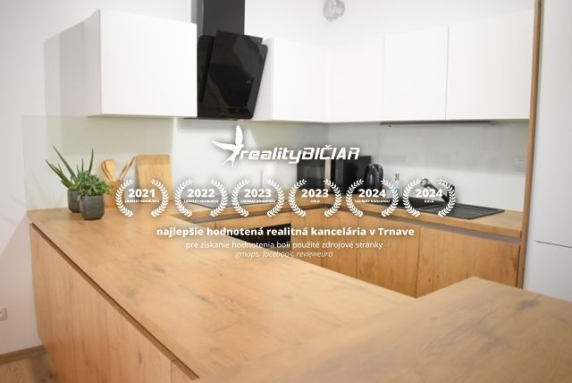 Kitchen in a 2-room apartment with a counter, white cabinet, wooden decor flooring.