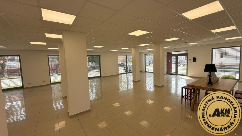 Spacious commercial premises with large windows and tiles, located in Zvolen, J. Šverma Street.