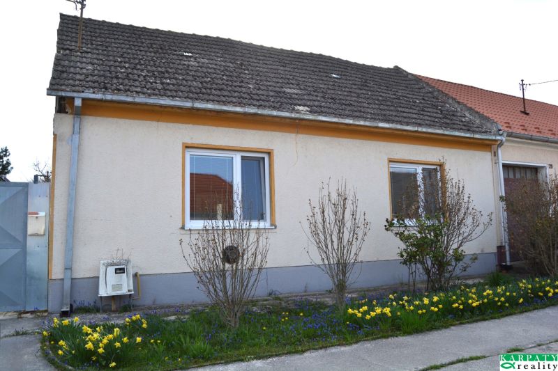 A family house in Nižná with a flower garden and a shingle roof.