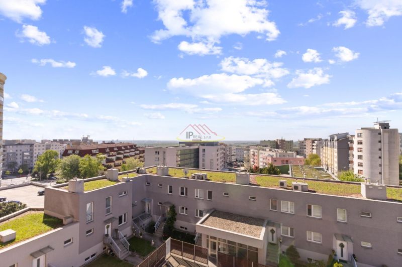 View from a 2-room apartment on Majerníkova Street in Bratislava, Karlova Ves.