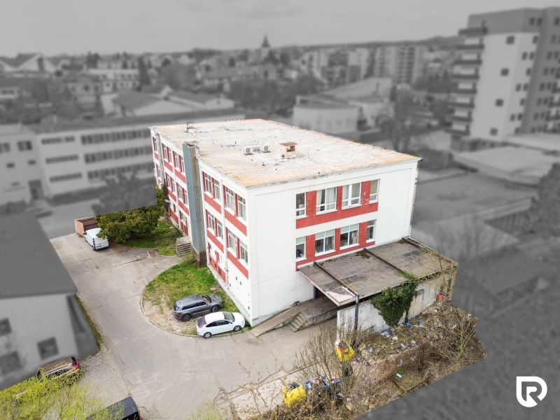 The building on Jána Zigmundíka Street in Vrbové serves as commercial premises.