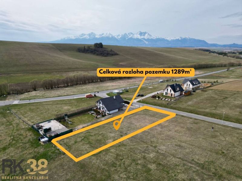 Land - residential in Vlkov with mountain views, total area 1,289 m².