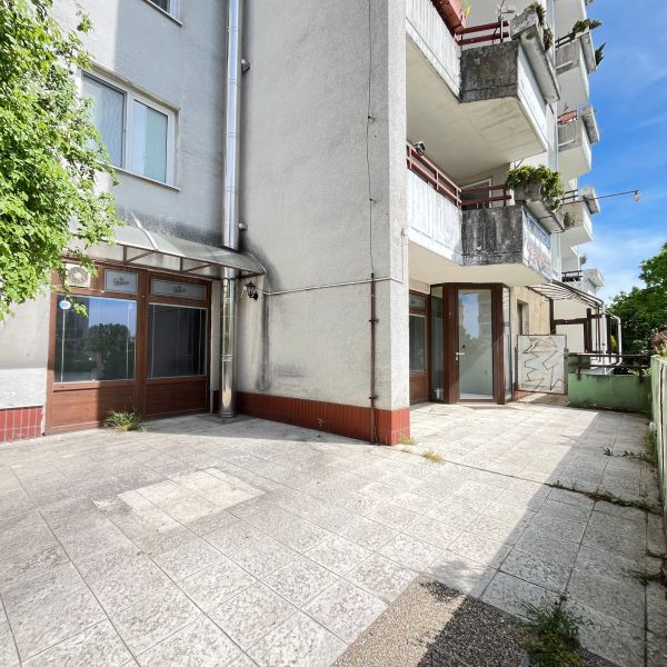 Commercial premises on Mocartova Street in Bratislava - Old Town with a terrace and balconies.