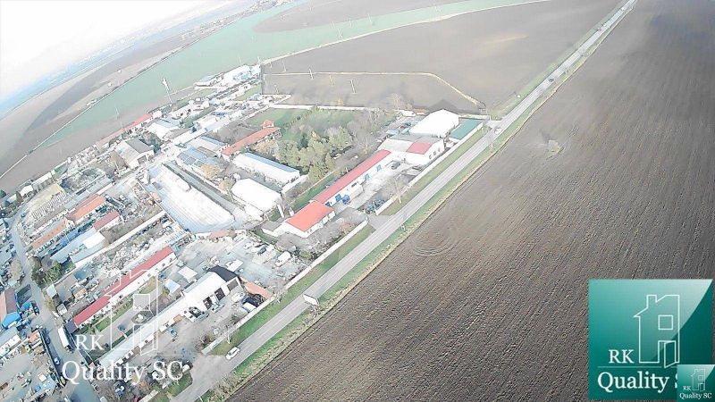 Aerial view of the industrial area in Senec near the Sunny Lakes NORTH.