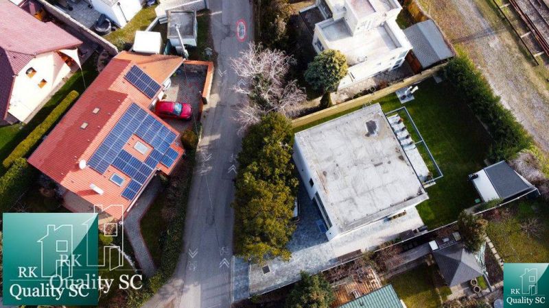 Aerial view of a family house at Sunny Lakes South in Senec.