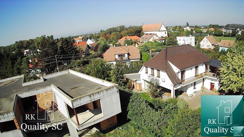 A top view of family houses in Kráľová pri Senci - Záhumenská, Senec.