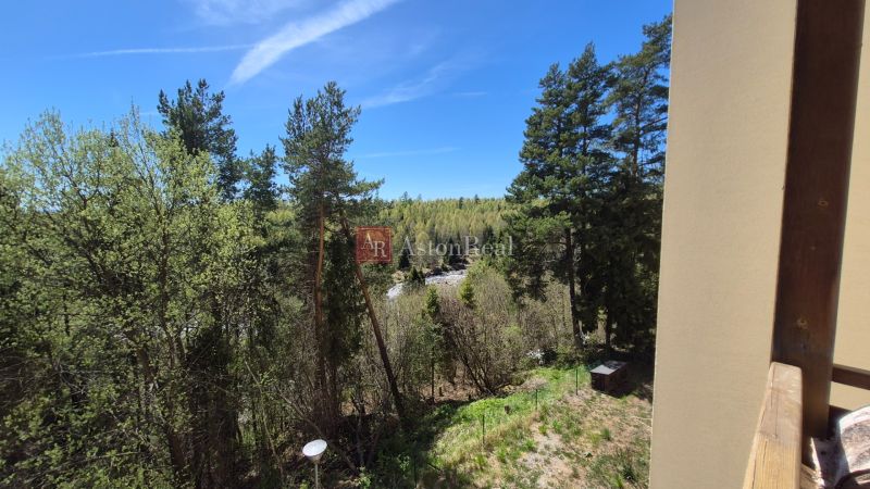 View from a holiday apartment in Stará Lesná with a forest environment in the High Tatras.