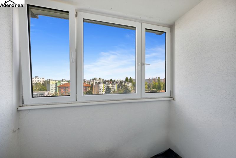 View from the loggia in a 3-room apartment on Kríkova Street in Bratislava - Vrakuňa.