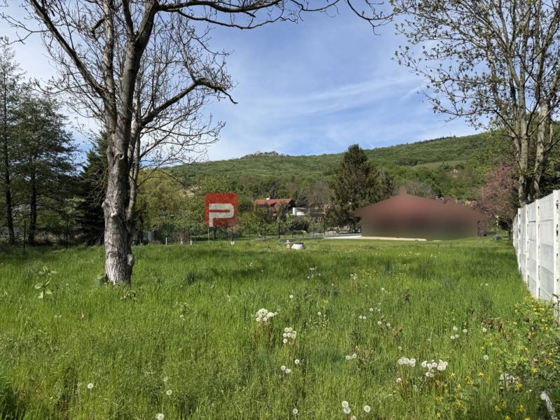 Residential plots in Borinka with views of greenery and surrounding hills.