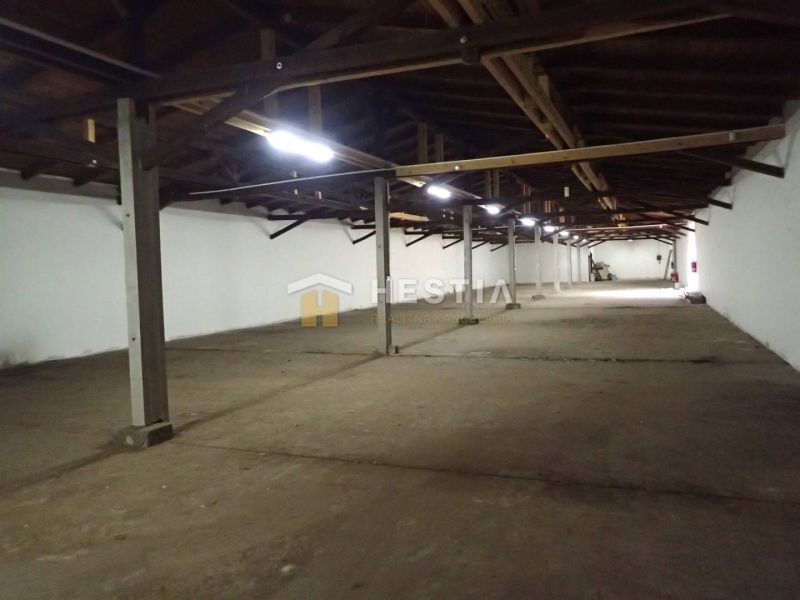 Spacious interior of the hall, open space and high ceiling, suitable for production facilities.