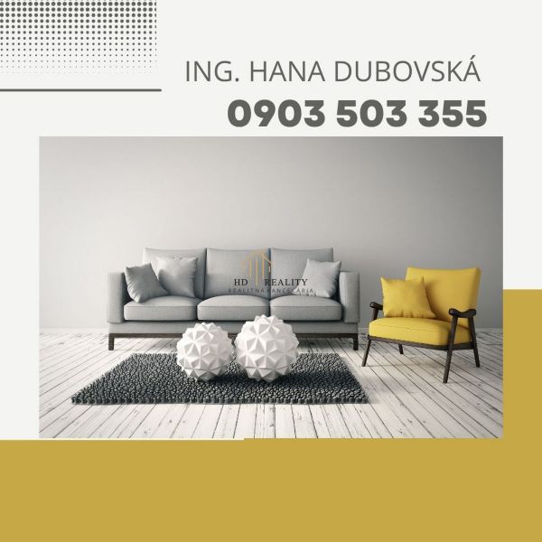 Living room with a sofa and an armchair, decorative elements on wooden floor decor.