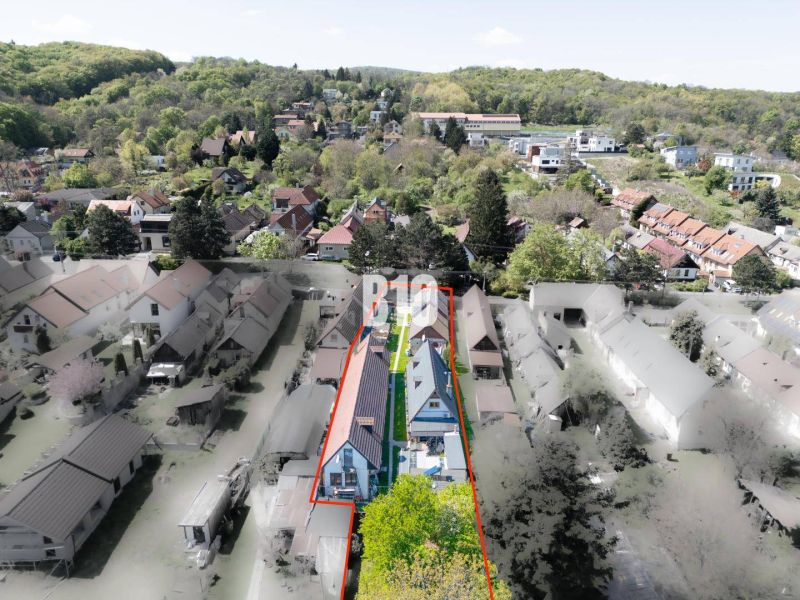 Aerial view of houses and properties - housing, Jadranská, Bratislava IV.