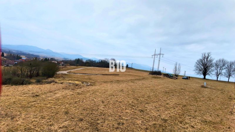 A wide landscape, visible trees and power lines, suitable for residential plots.