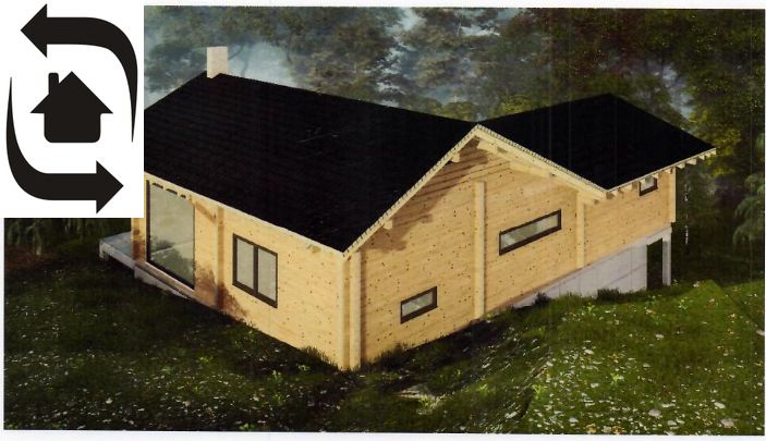 A wooden house for living on the plots Plánky in Bratislava - Záhorská Bystrica.