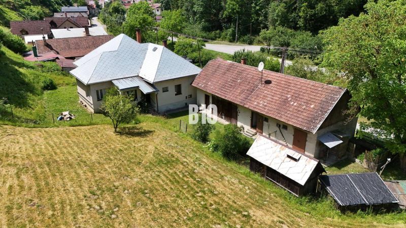 Family house in Belá-Dulice with a garden and surroundings.