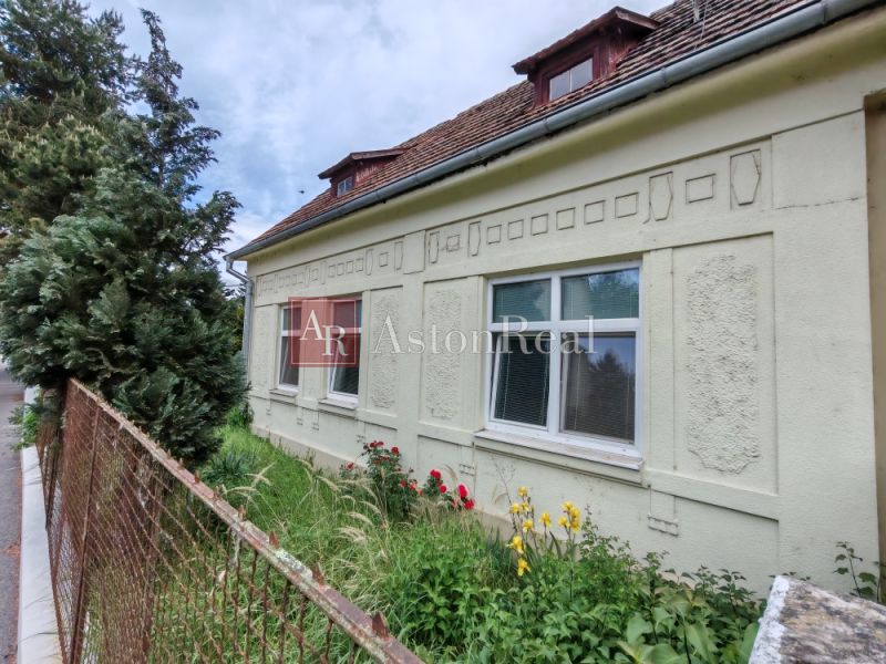 A family house on K Dolnej stanici Street in Trenčín, with a garden and fencing.