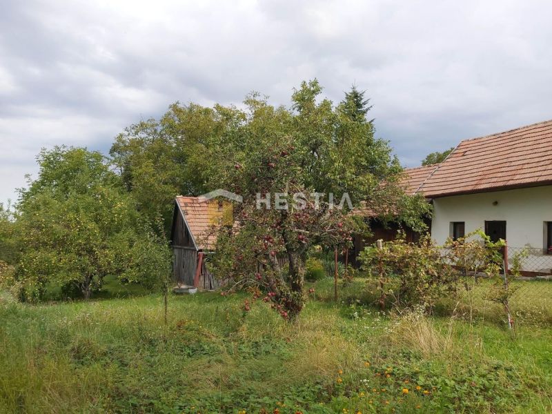 A family house surrounded by greenery in Cerová on a plot designated for residential use.