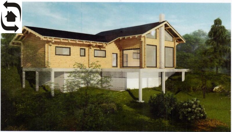 Wooden house with glass walls on plots in Plánky in Bratislava - Lamač.