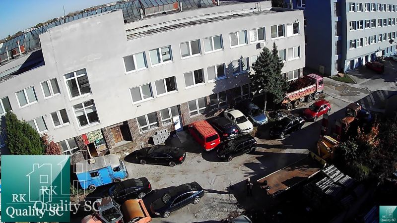 Parking lot in front of the building of production premises on Staviteľská Street, Bratislava III.