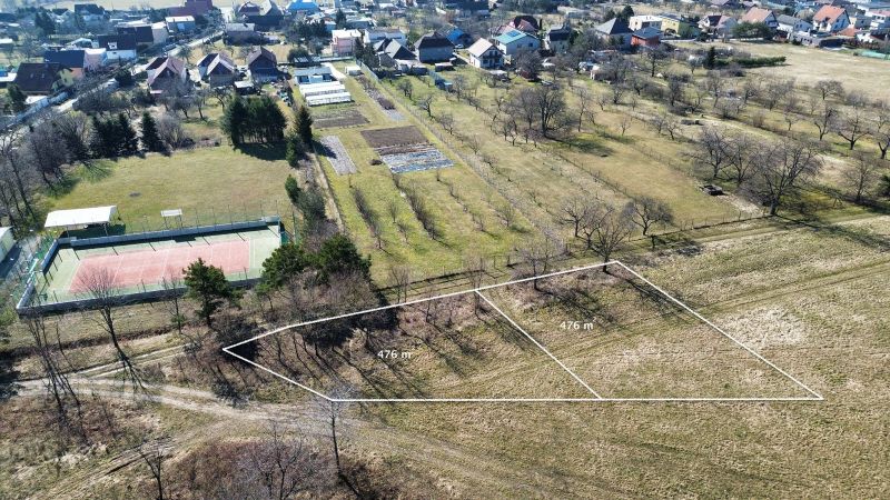 Residential plots in Hodkovce with a view of the sports complex and gardens.