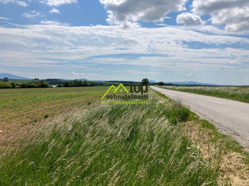 Land in Krtovce suitable for residential plots, with a view of the surrounding nature.