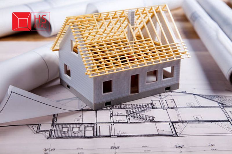 Architectural model of a house on construction plans in Dvory nad Žitavou, Plots - housing.