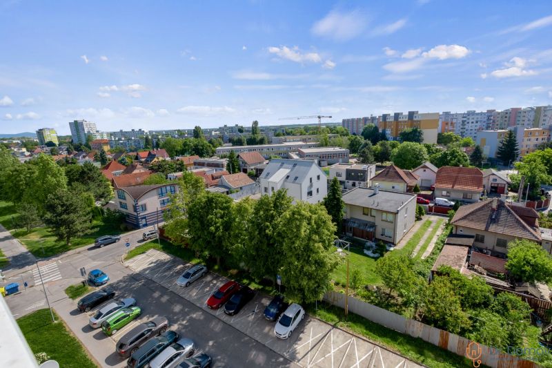Bratislava - Vrakuňa district, Vŕbová Street, view from a 2-room apartment of the surroundings.