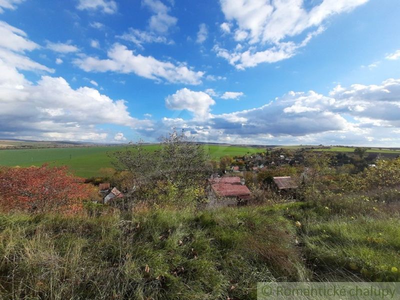 A vast view from the hill of Chalupy in Holíč surrounded by autumn colors and the sky.