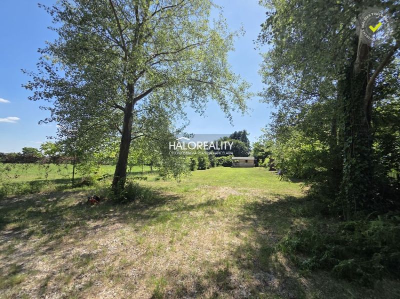 Greenery and meadow space on the land - living in Potônske Lúky surrounded by trees.