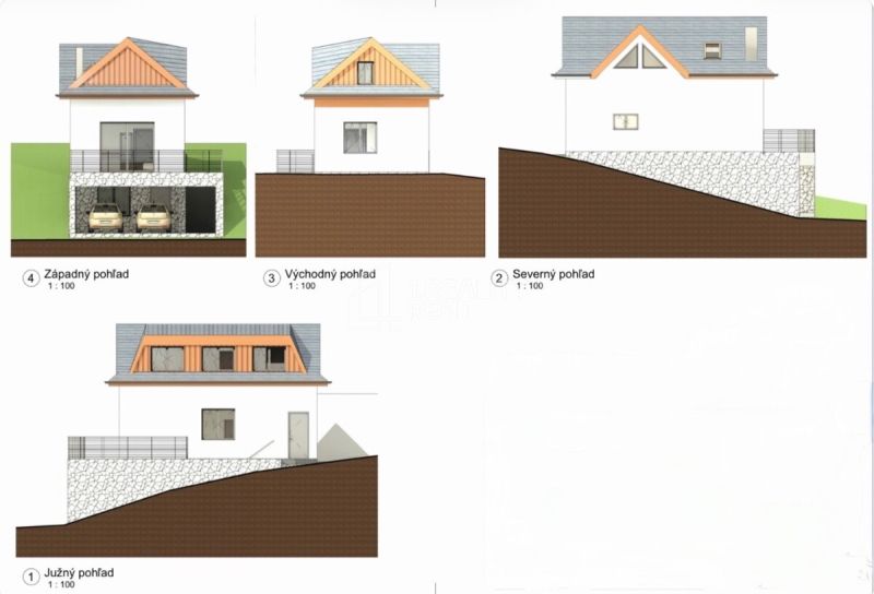 Architectural design of a house for plots - living in Terchová from multiple perspectives.