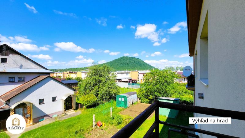 A view of the green landscape from the balcony on Matice Slovenskej Street in Veľký Šariš.