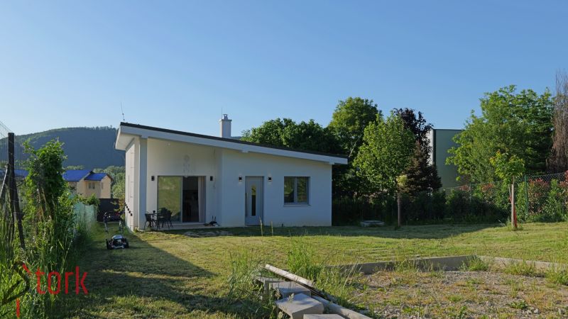 A family house in Lúčky in Považská Bystrica with a landscaped garden and terrace.