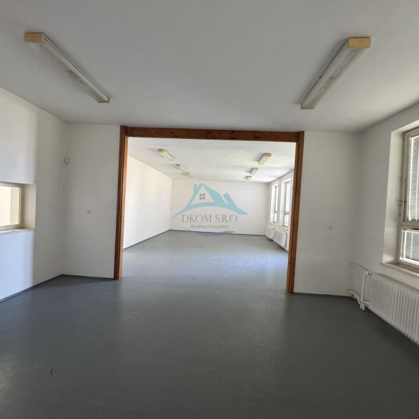 Spacious commercial spaces with light walls and simple lighting.