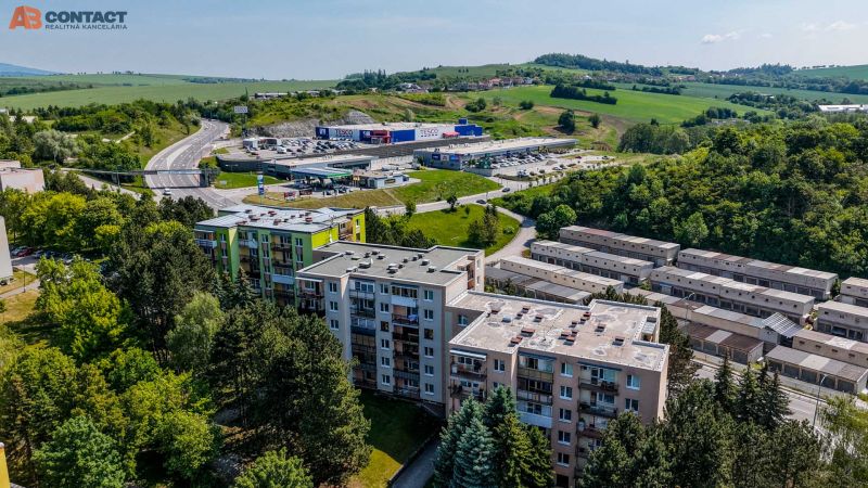 View of the surroundings of Myjava from Viestova Street with 4-room apartments.