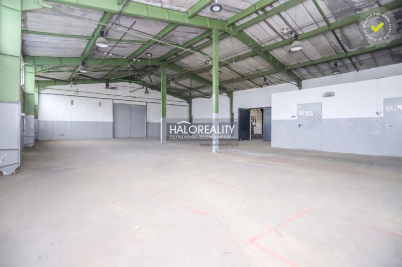 Spacious production facilities with a metal structure and concrete floor.